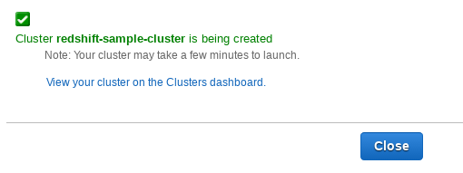 Cluster being created&hellip;