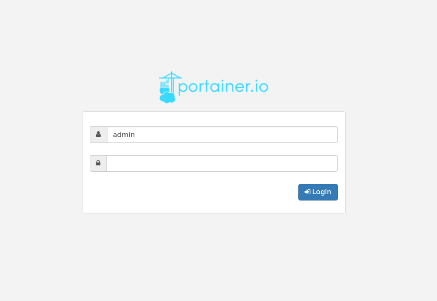 Portainer Log-in